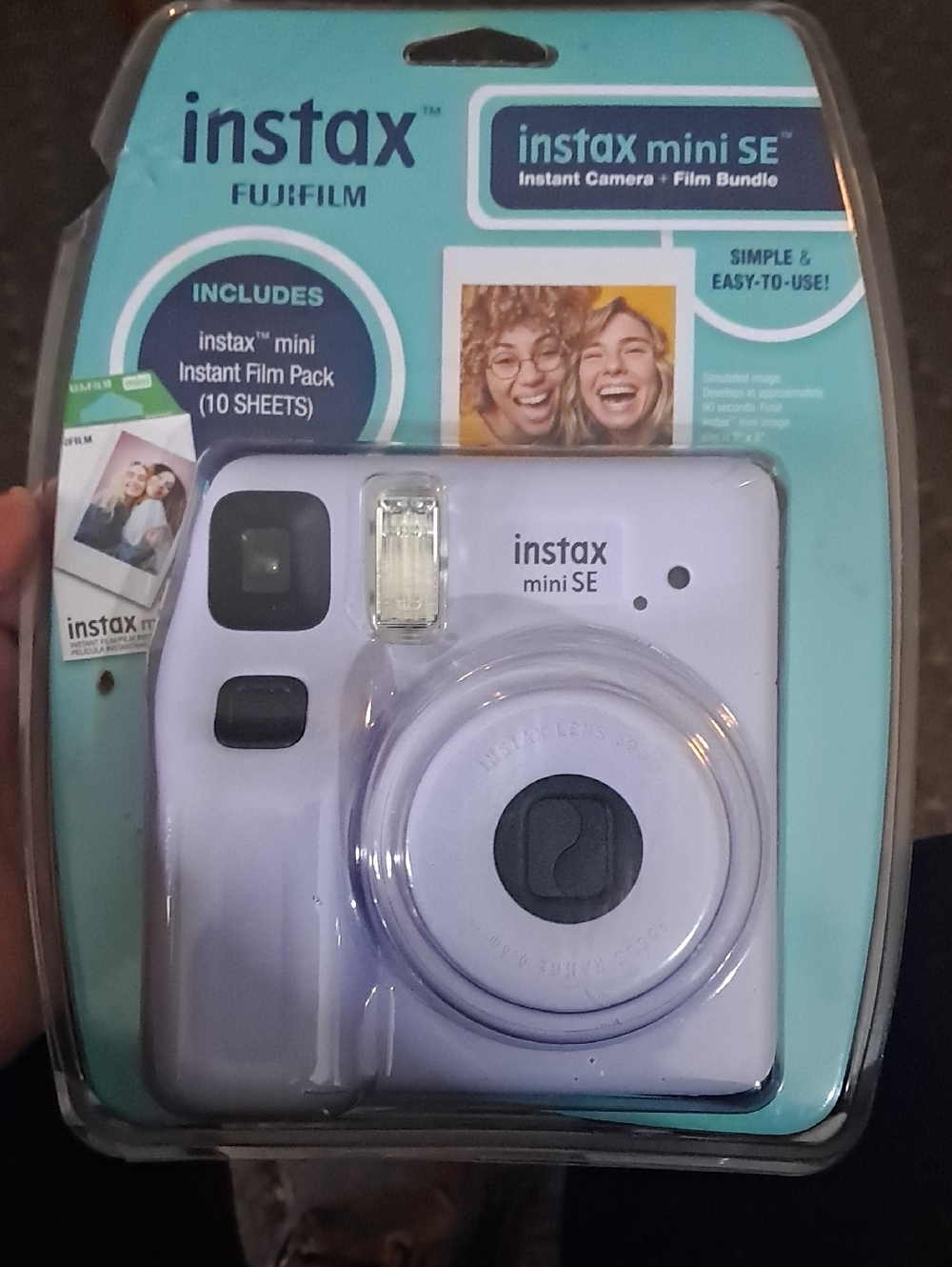 Not Opened. Fujifilm instax mini SE Instant Camera - Light Purple